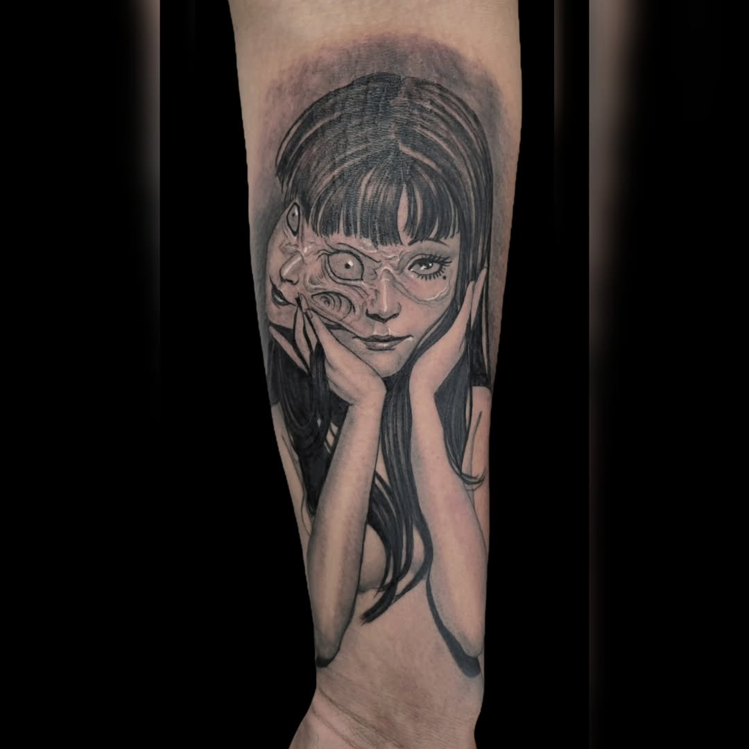 Tattoo by @lmt_customink — dark_realism, black_and_grey