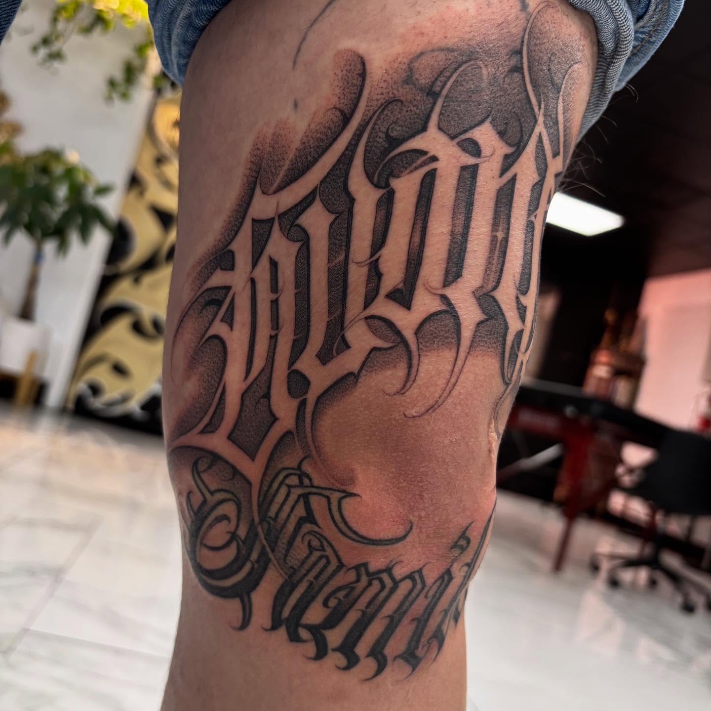 Tattoo by @ashtattooer — black_and_grey