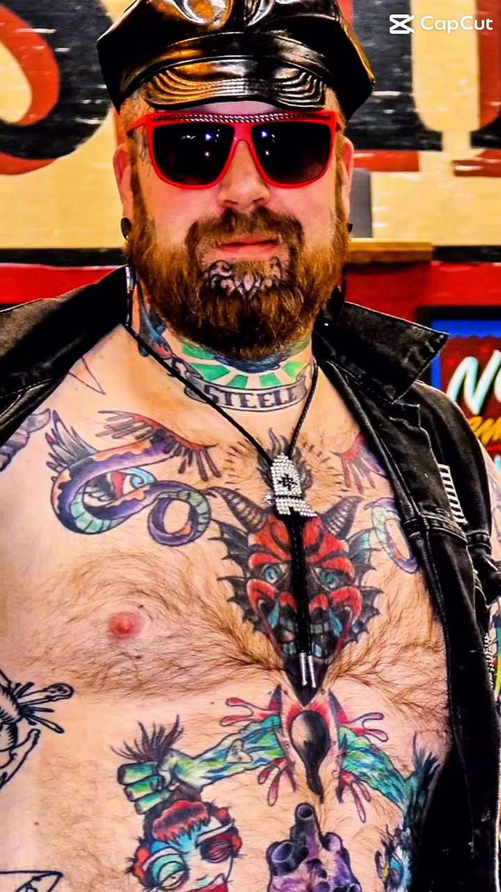 Man with multiple colorful tattoos tattoo on the torso by Davidsteeletattoos, Dallas, Texas