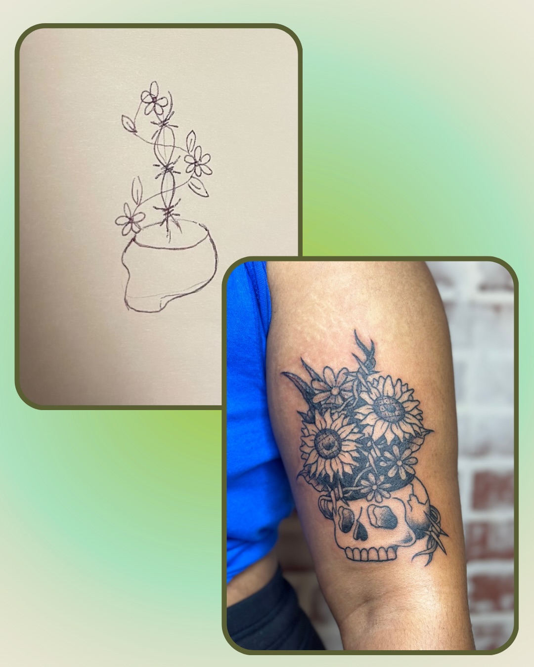 Tattoo by @caitycat.tattoos — black_and_grey
