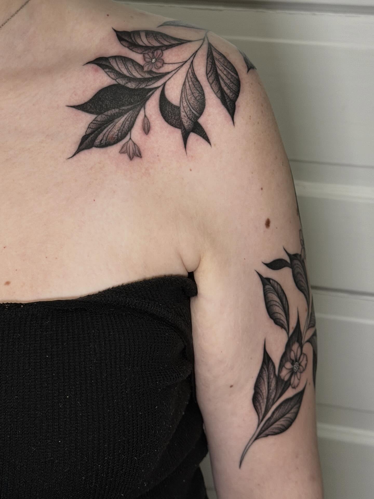 Tattoo by @_barnhill_ — black_and_grey