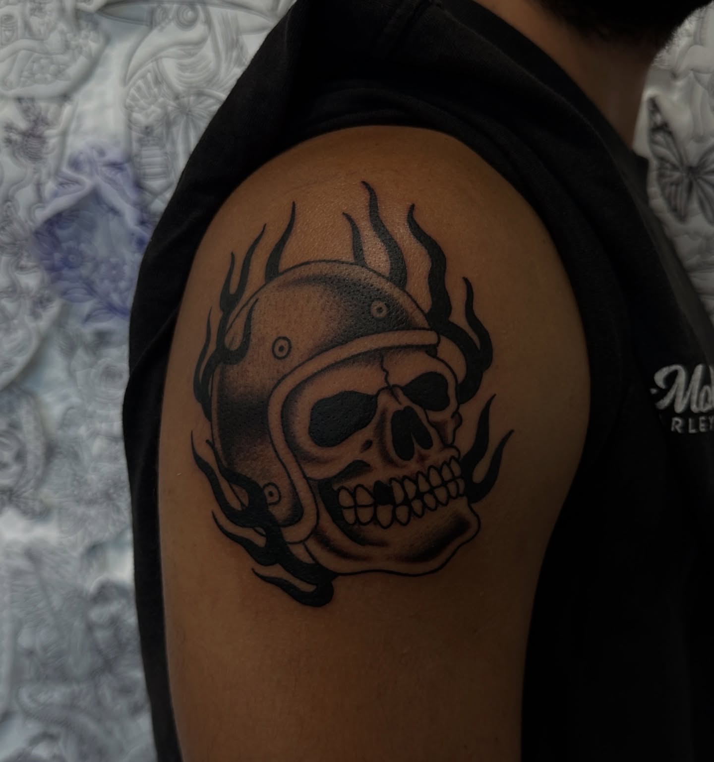 Tattoo by @countmia — black_and_grey