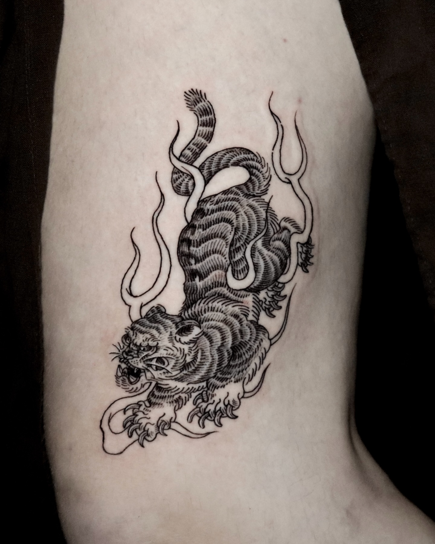 Tattoo by @gmmck_tattoo — black_and_grey