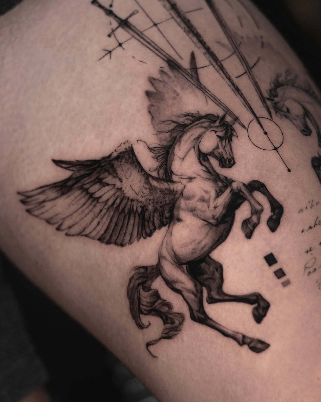 Tattoo by @ron.alvarez_tattoo — realism, black_and_grey