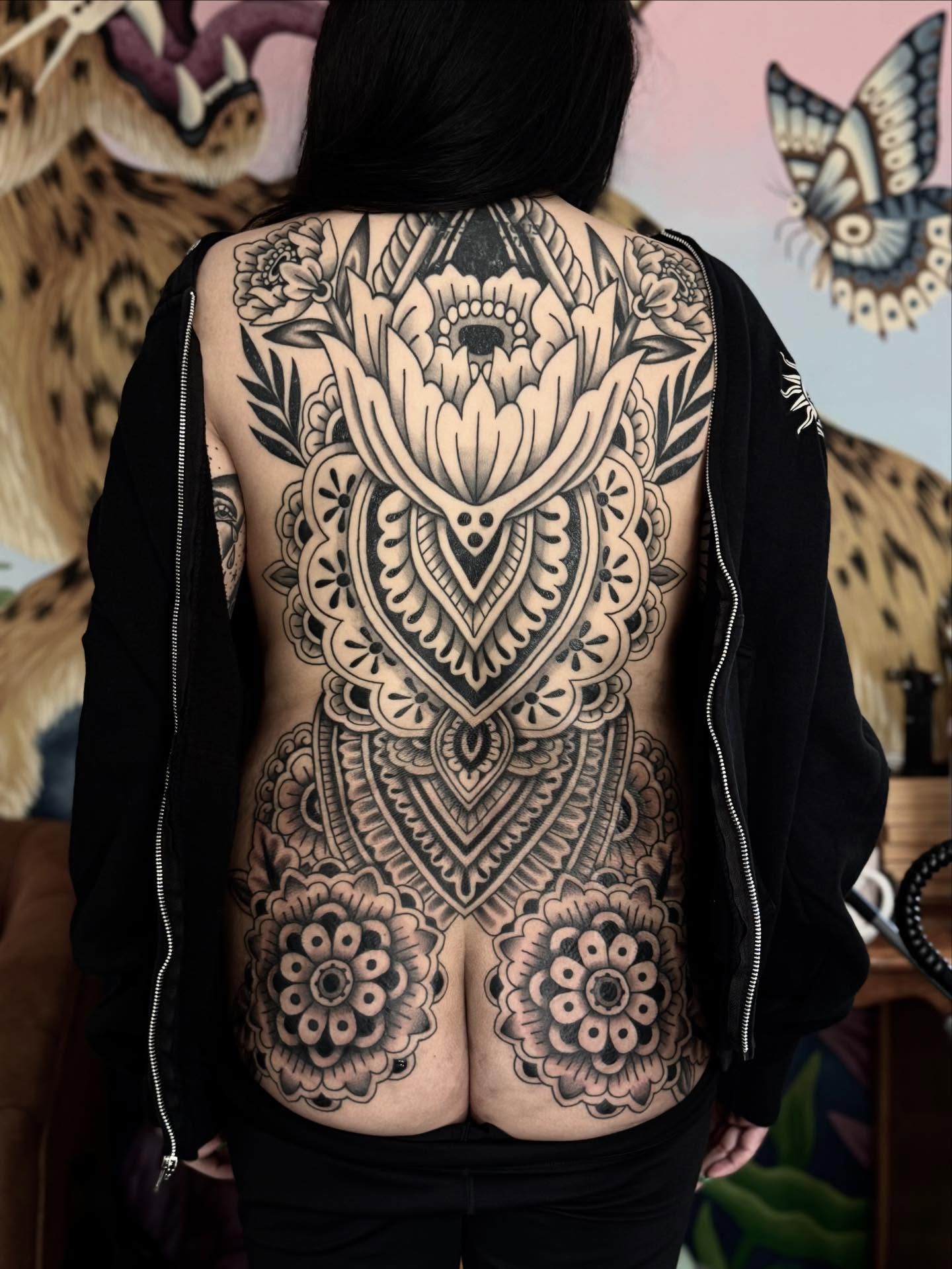 Tattoo by @medea.tattooer β ornamental, black_and_grey