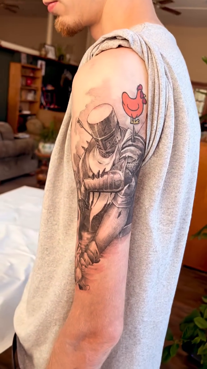 Tattoo by @jeremywiscombetattoos — black_and_grey, realism