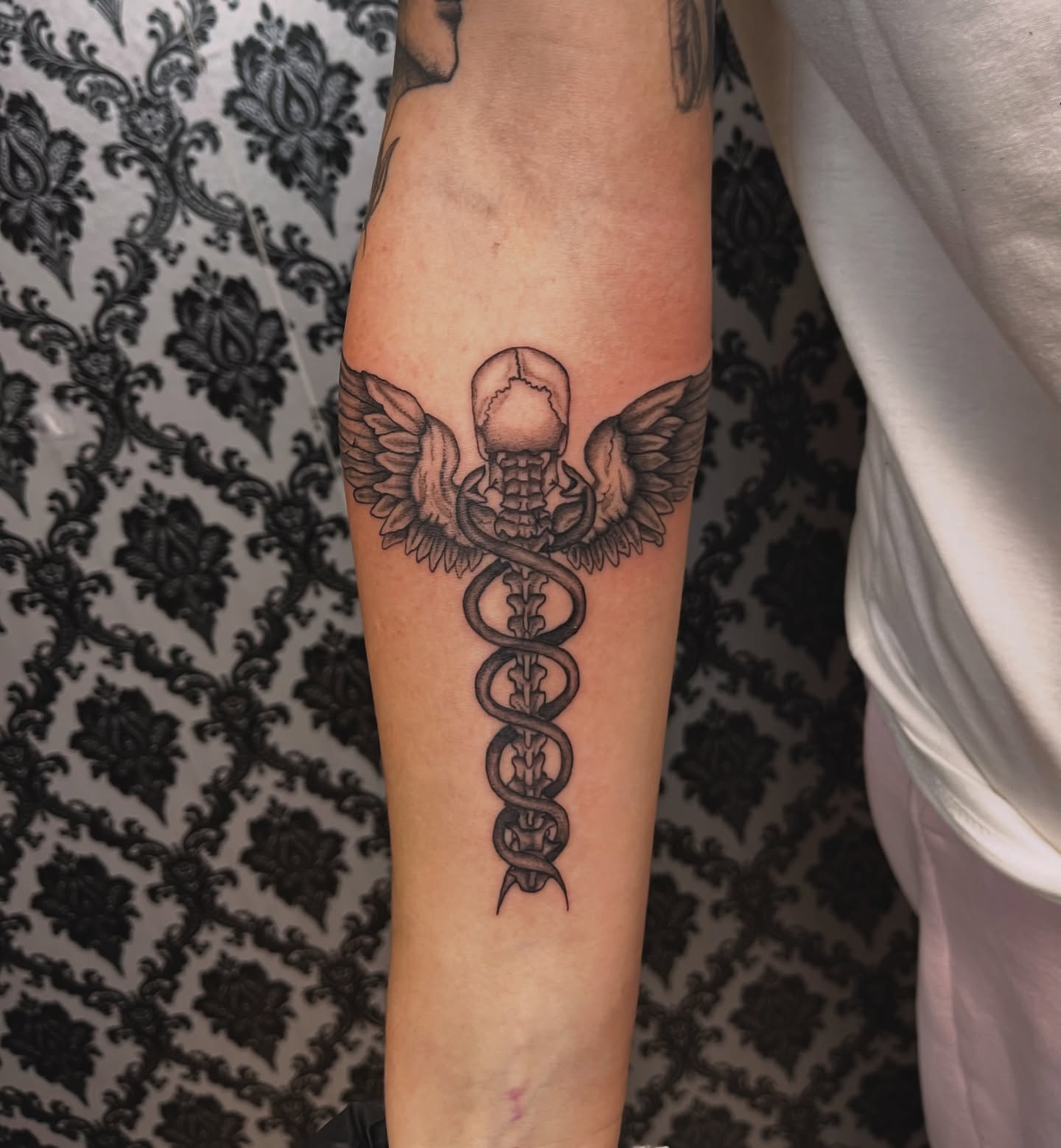 Tattoo by @ems__tattooing — black_and_grey, dark_realism