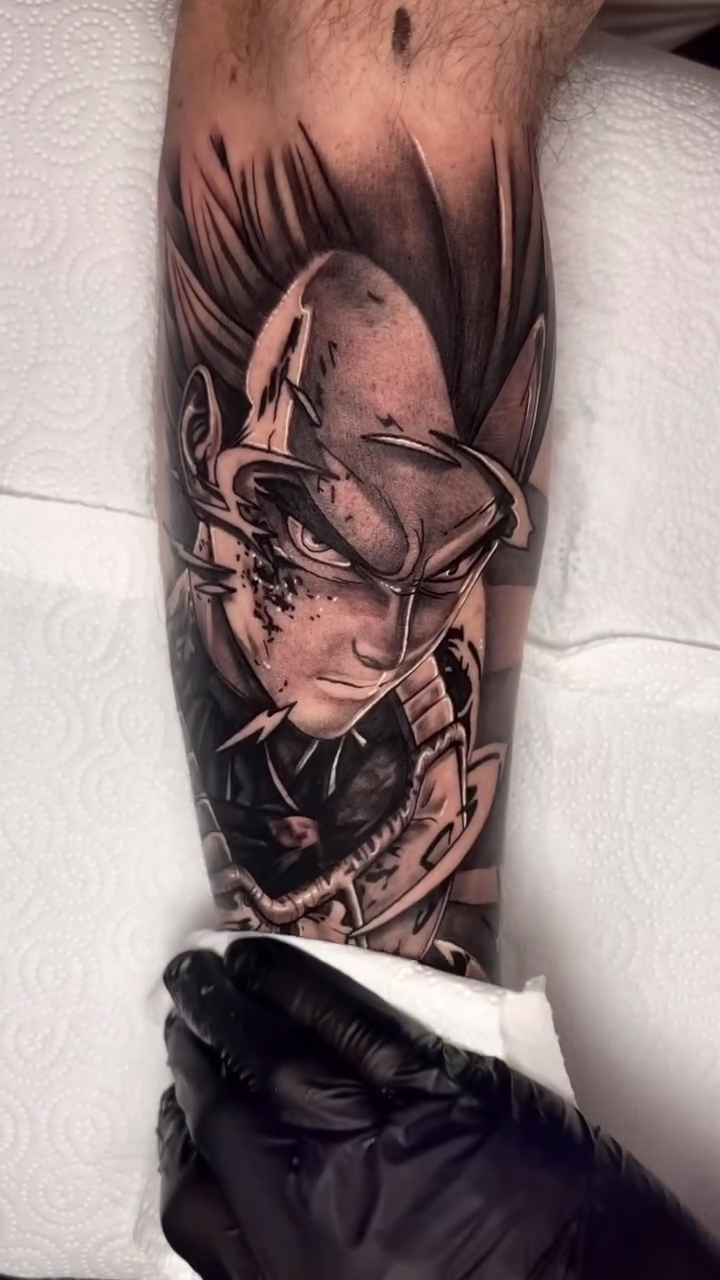Tattoo by @harveyztattooz — realism, black_and_grey