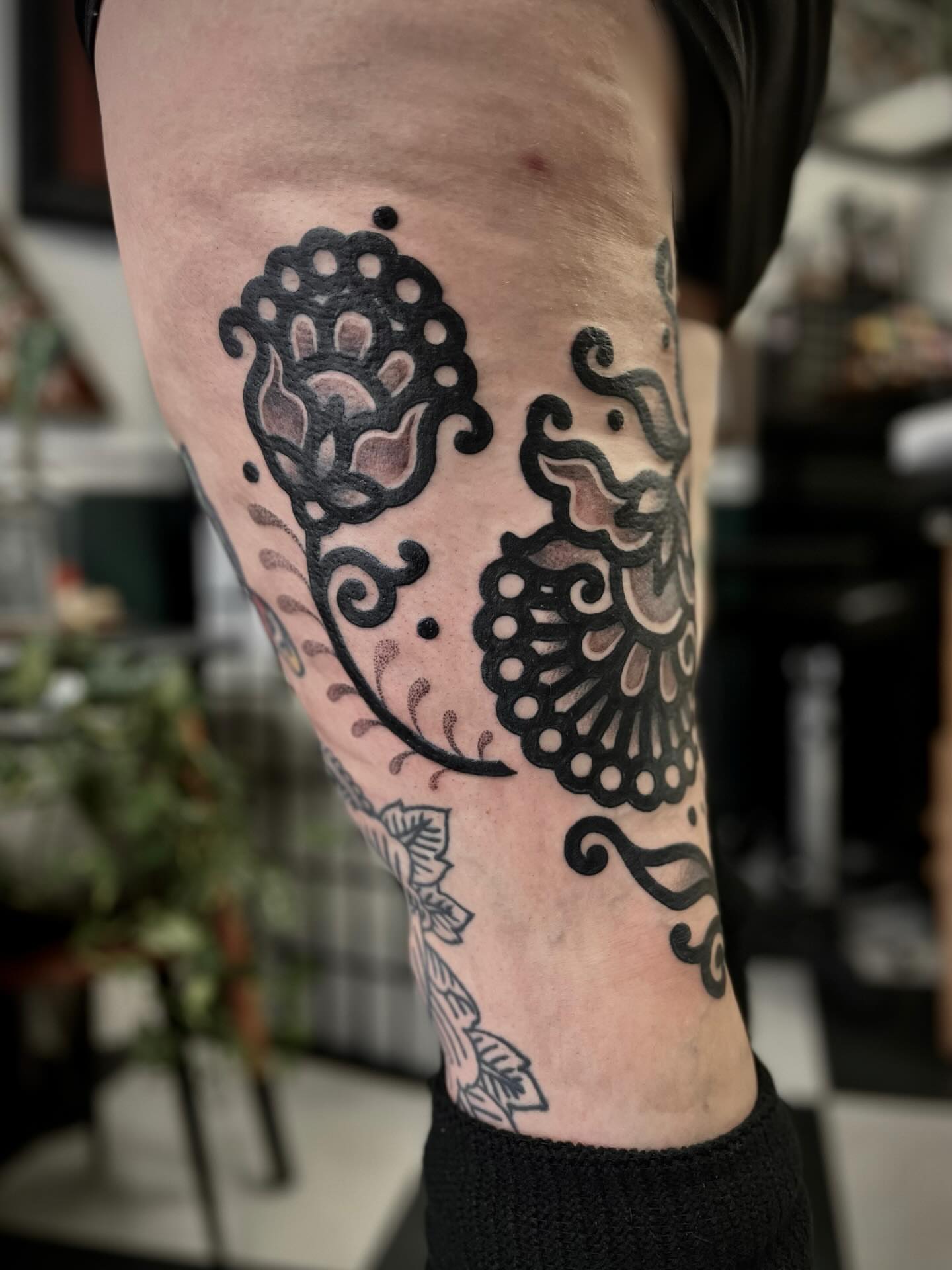 Tattoo by @dustytattoos โ black_and_grey