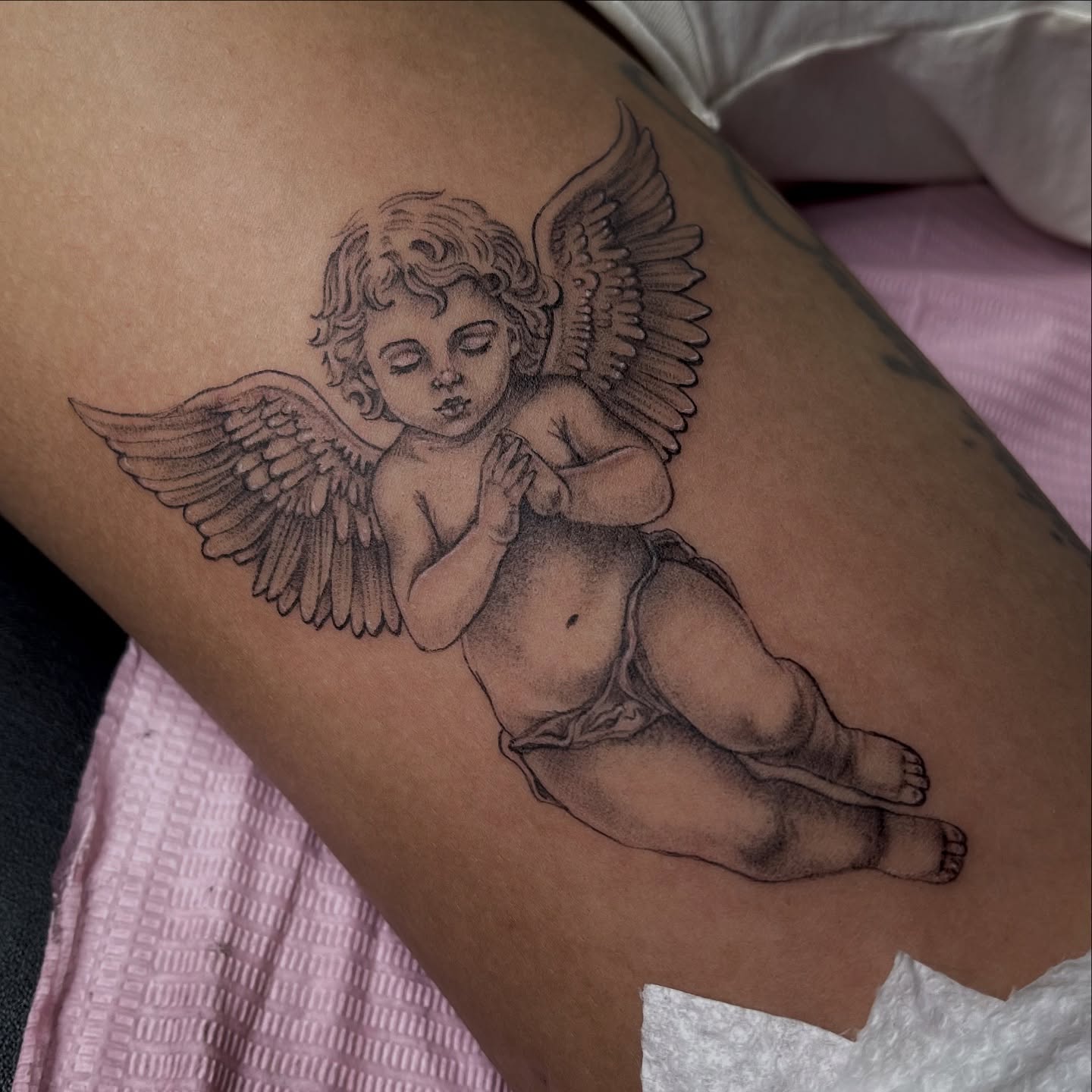 Tattoo by @inknpaint.society β black_and_grey