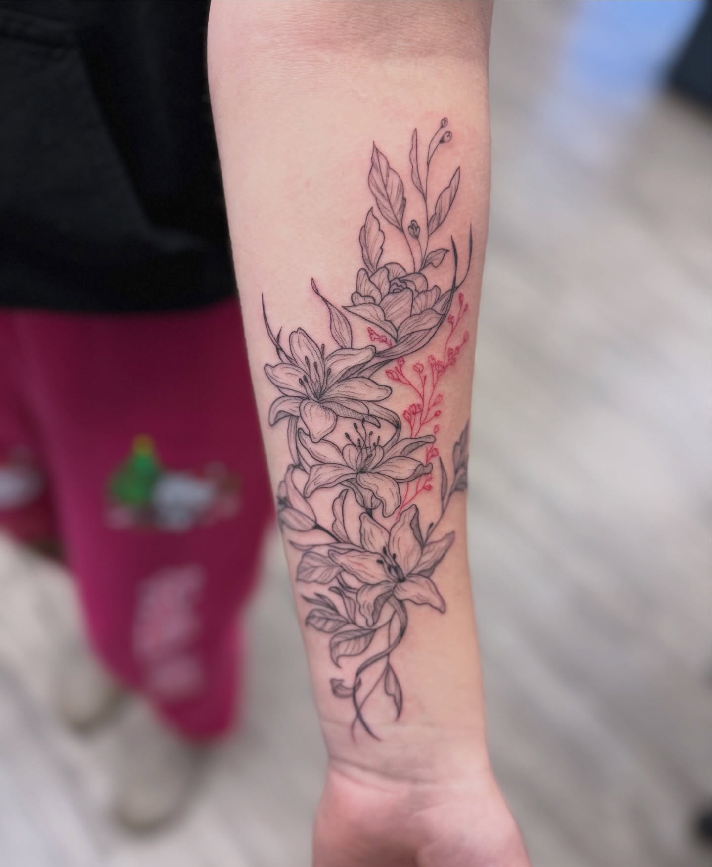 Tattoo by @hannahleetattoos — black_and_grey