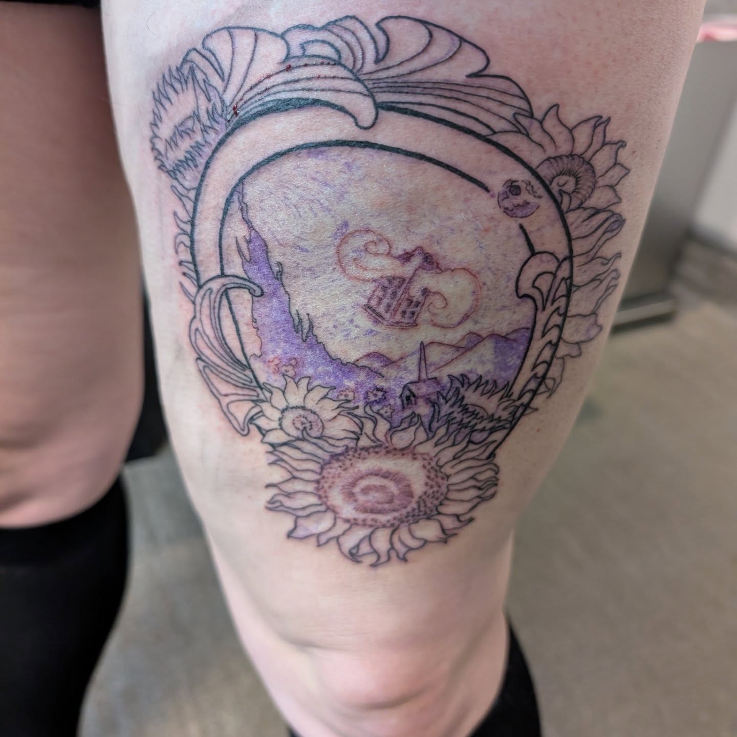 Tattoo by @khwezi_tattoos — watercolor, illustrative