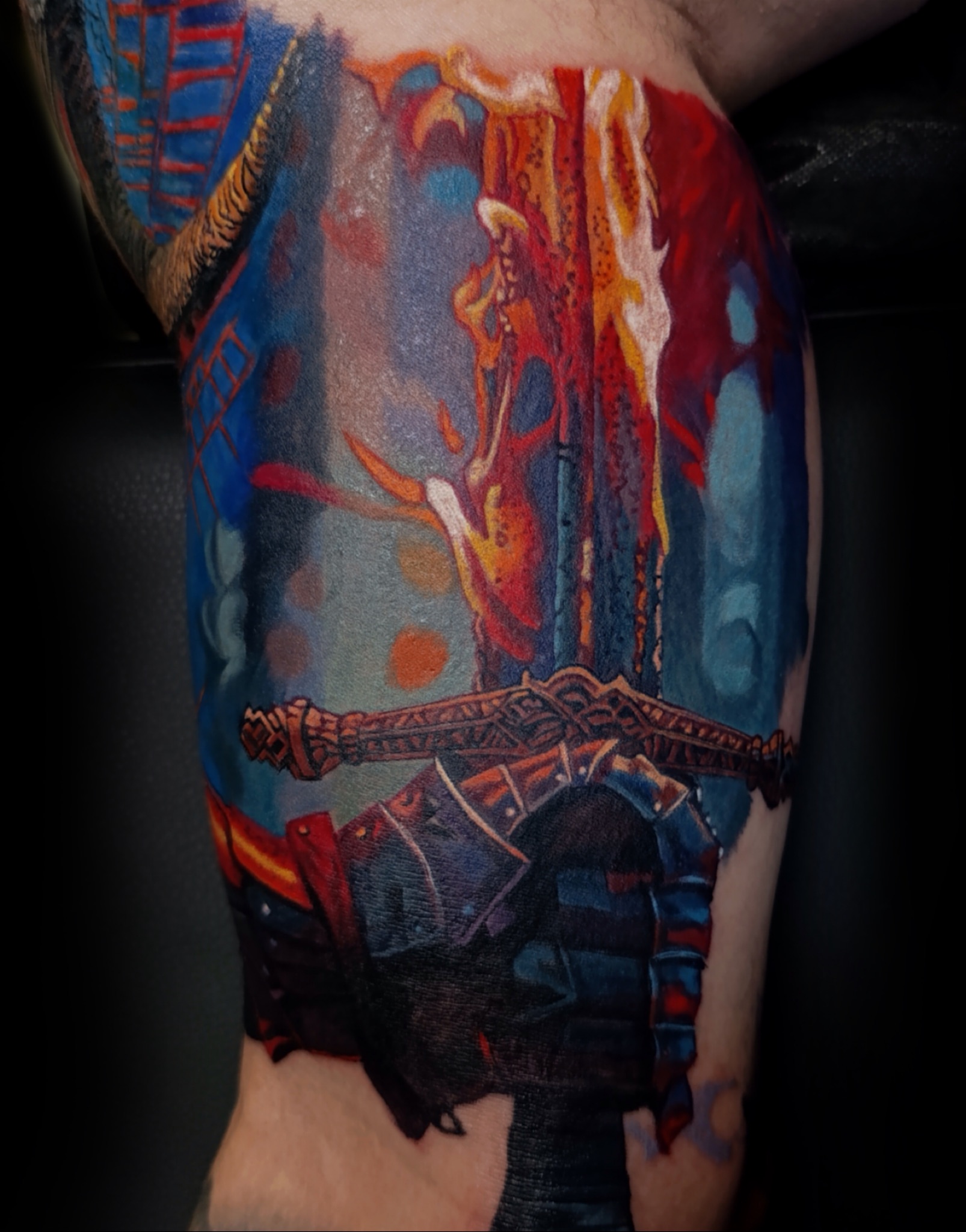 Tattoo by @vladimirlutaev — dotwork, realism