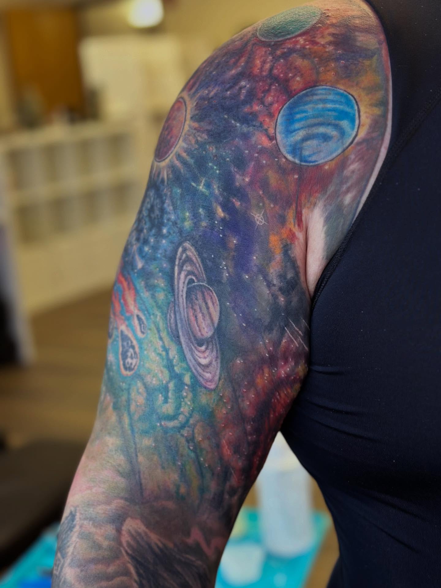 Tattoo by @tattoosbyteddi — dotwork, realism