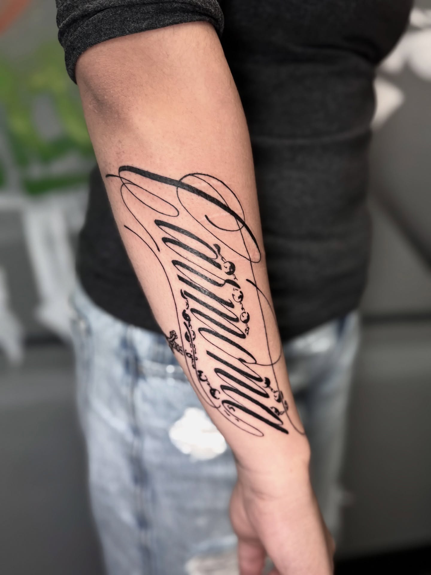 Tattoo by @jesstattooz — lettering_script
