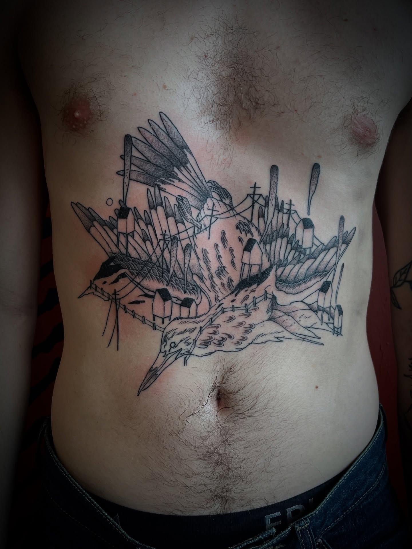 Tattoo by @fraserwright — black_and_grey