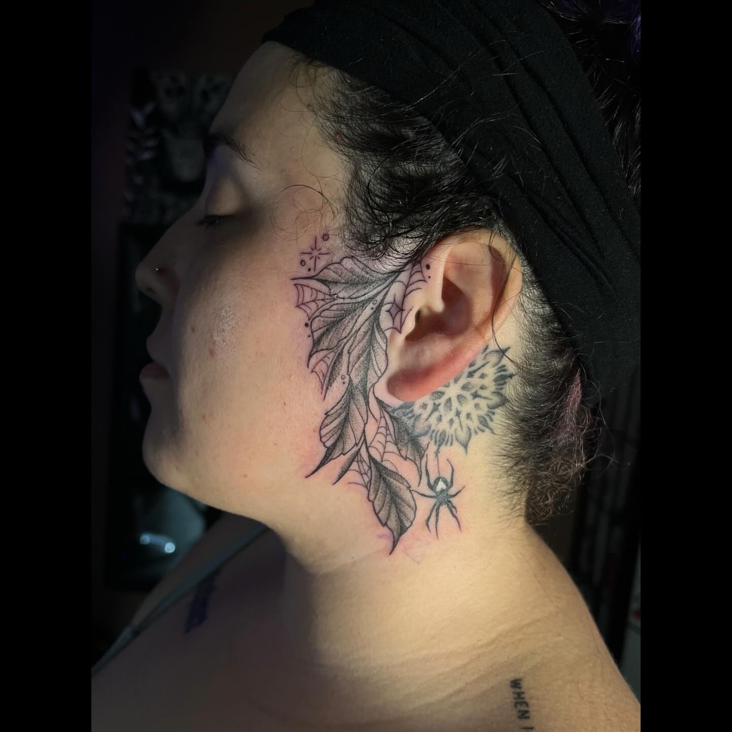 Tattoo by @artbydollface — black_and_grey