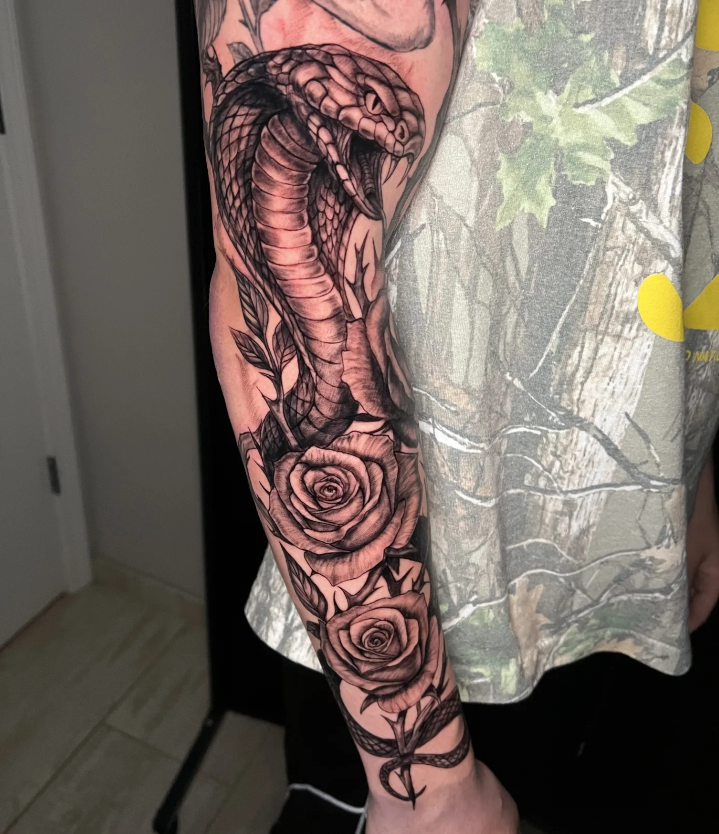 Tattoo by @thedavidlibert — black_and_grey, realism