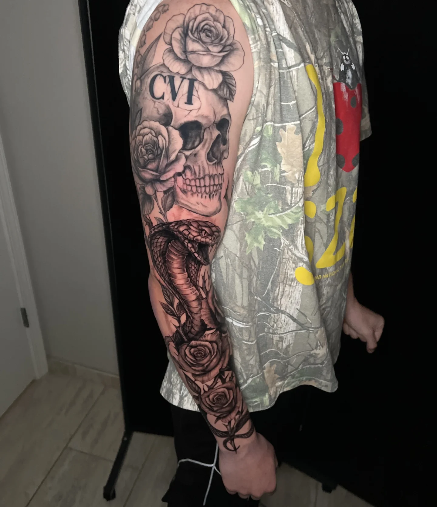 Tattoo by @thedavidlibert — black_and_grey, realism