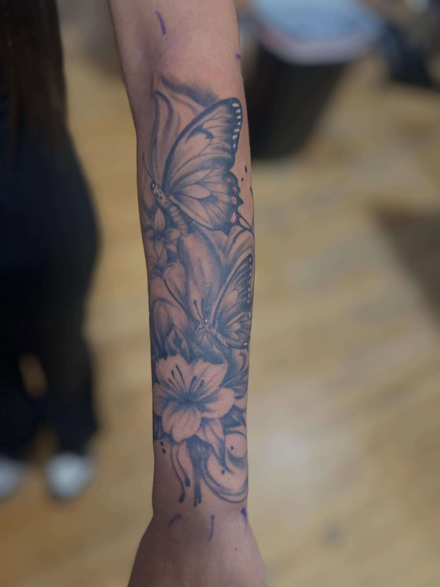 Tattoo by @bearthedemo — black_and_grey