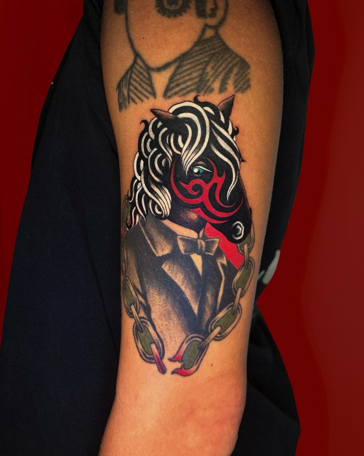 Tattoo by @dayninestattoo — american_traditional, dark_realism