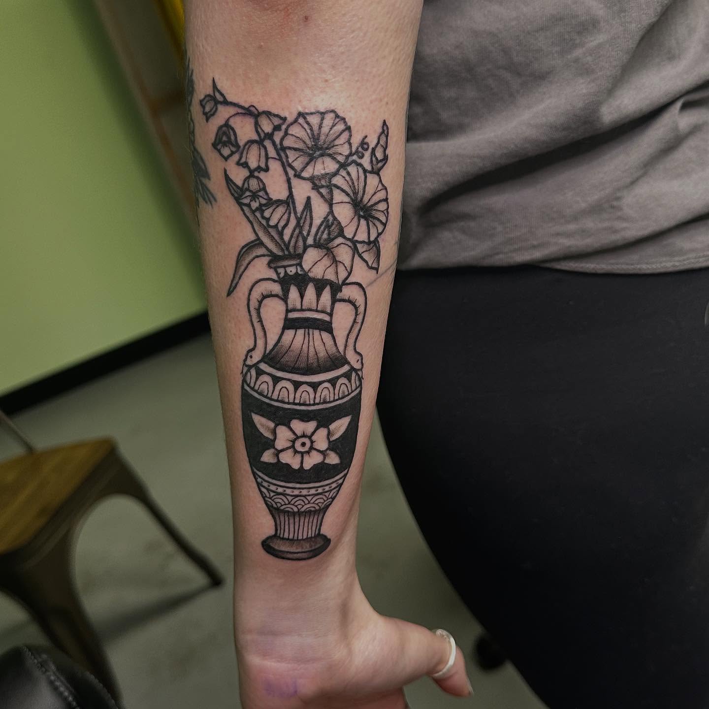 Tattoo by @stabbingab209 — black_and_grey