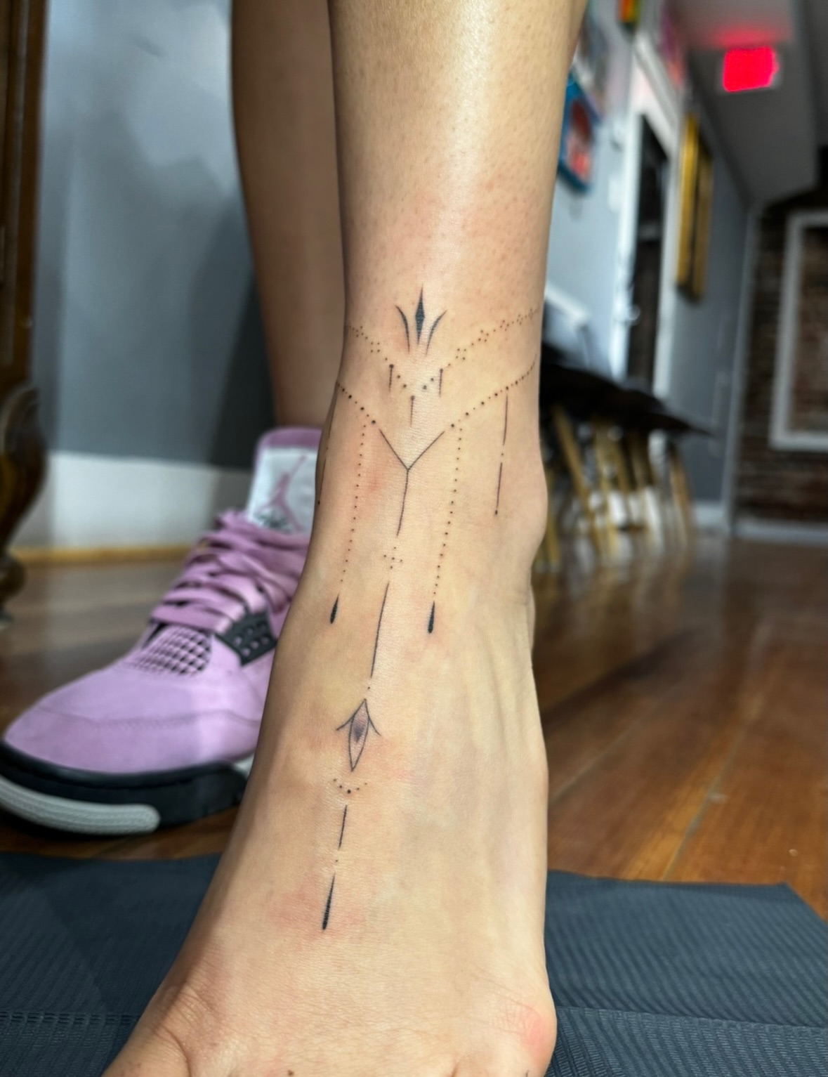 Tattoo by @suckmytat — dotwork, geometric