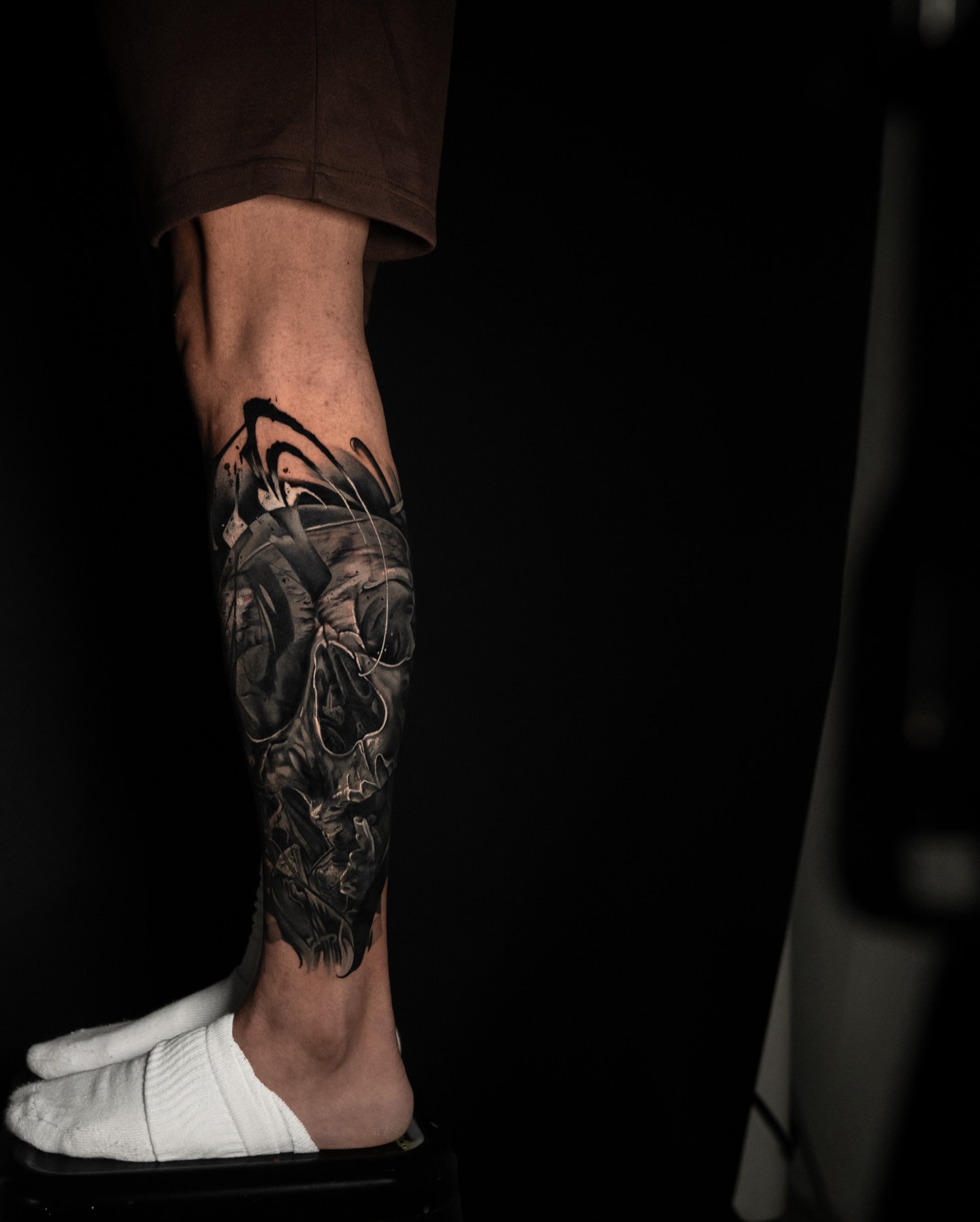 Tattoo by @bolugo_ — black_and_grey, realism