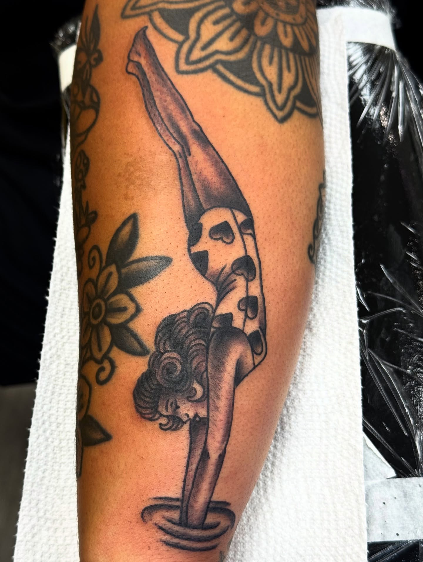 Tattoo by @dustinf_tattoo — black_and_grey