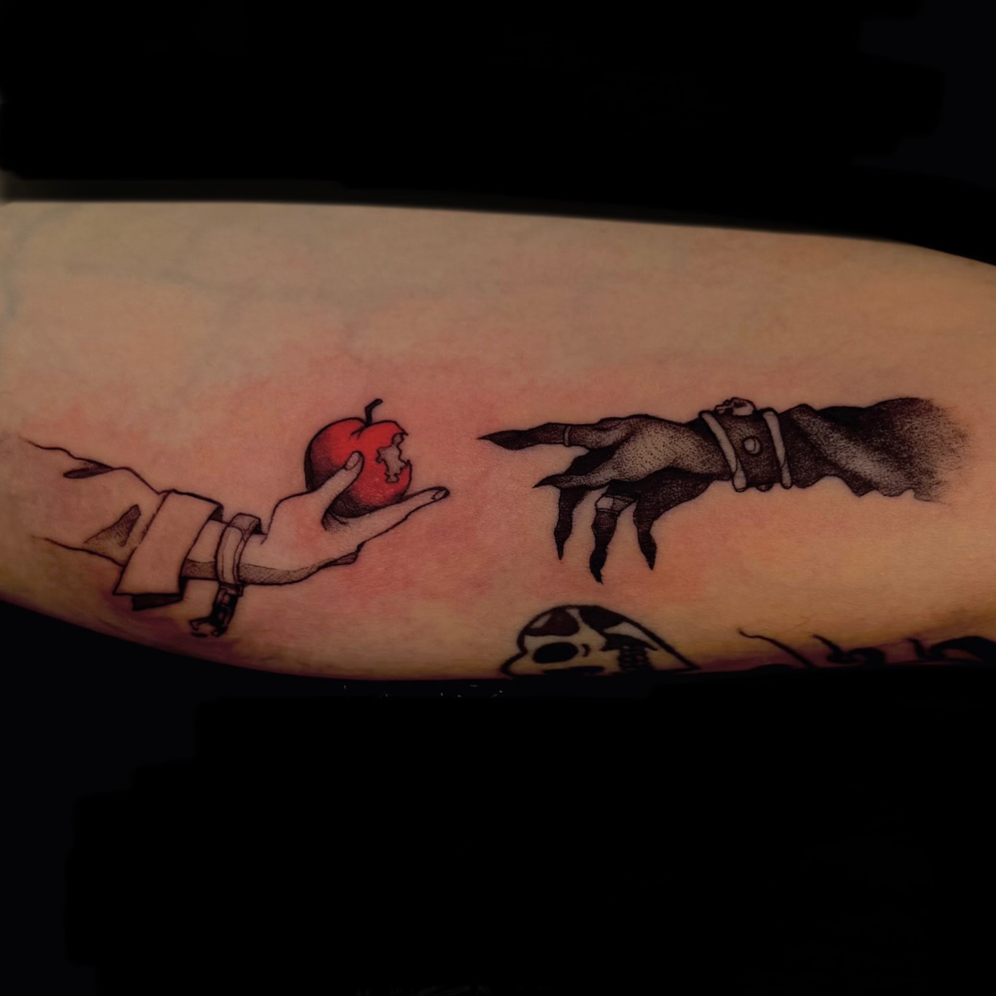 Tattoo by @astrochocobo — black_and_grey