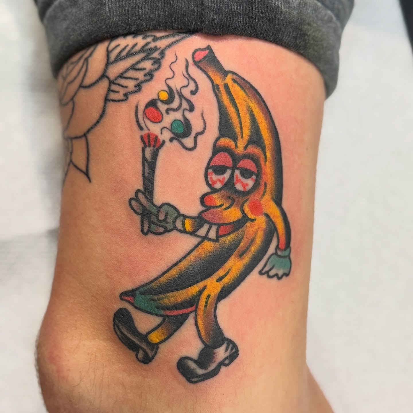 Banana American traditional tattoo on the forearm by Joe tatum ~Tattoo~