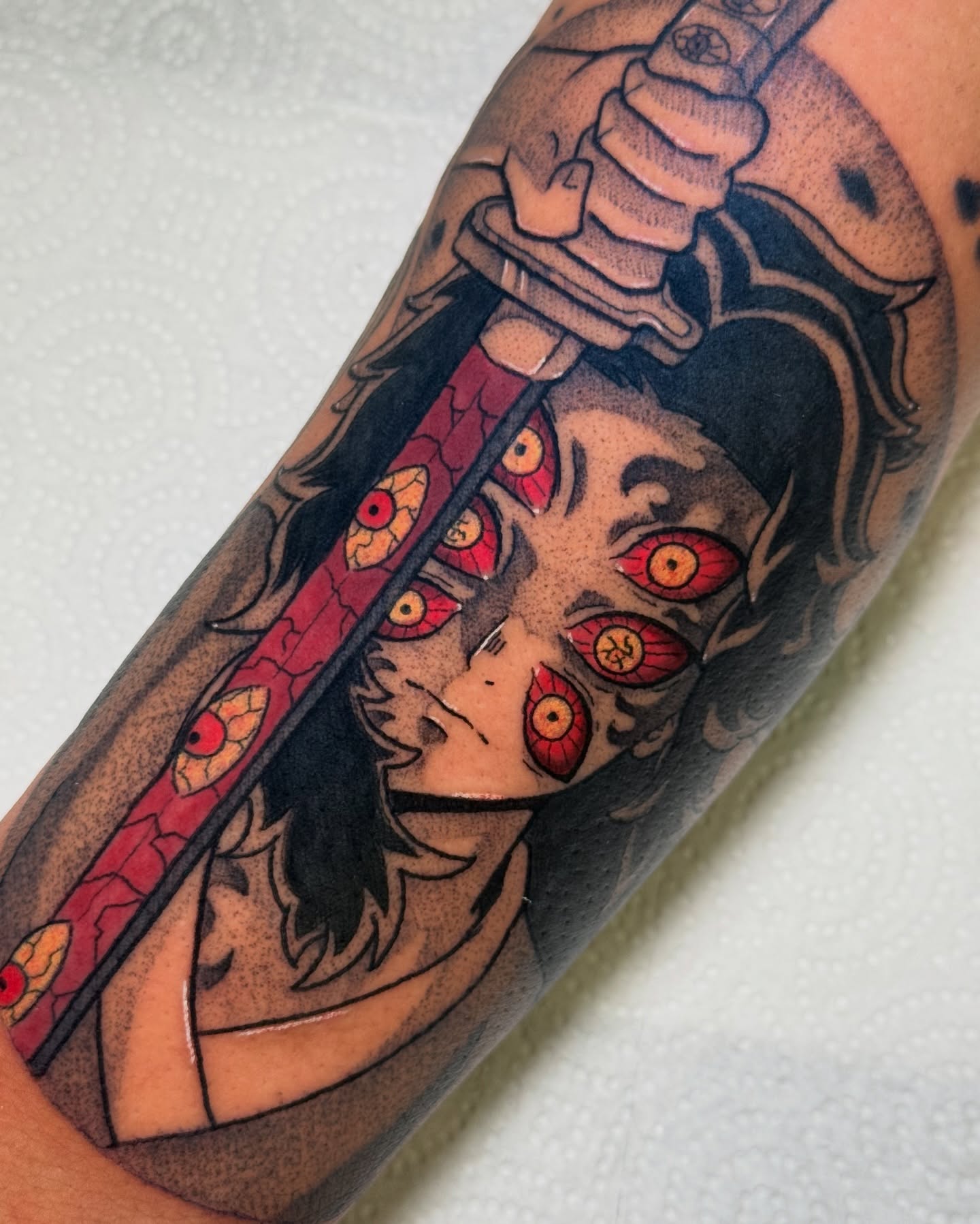 Tattoo by @create.inks — anime