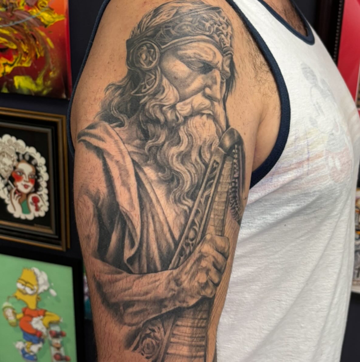 Tattoo by @kolton_tattoos — black_and_grey, realism