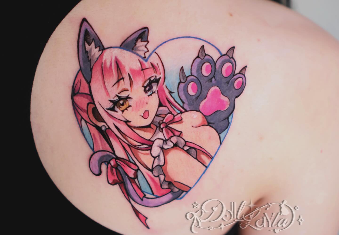 Tattoo by @kill.sweetie — anime, illustrative