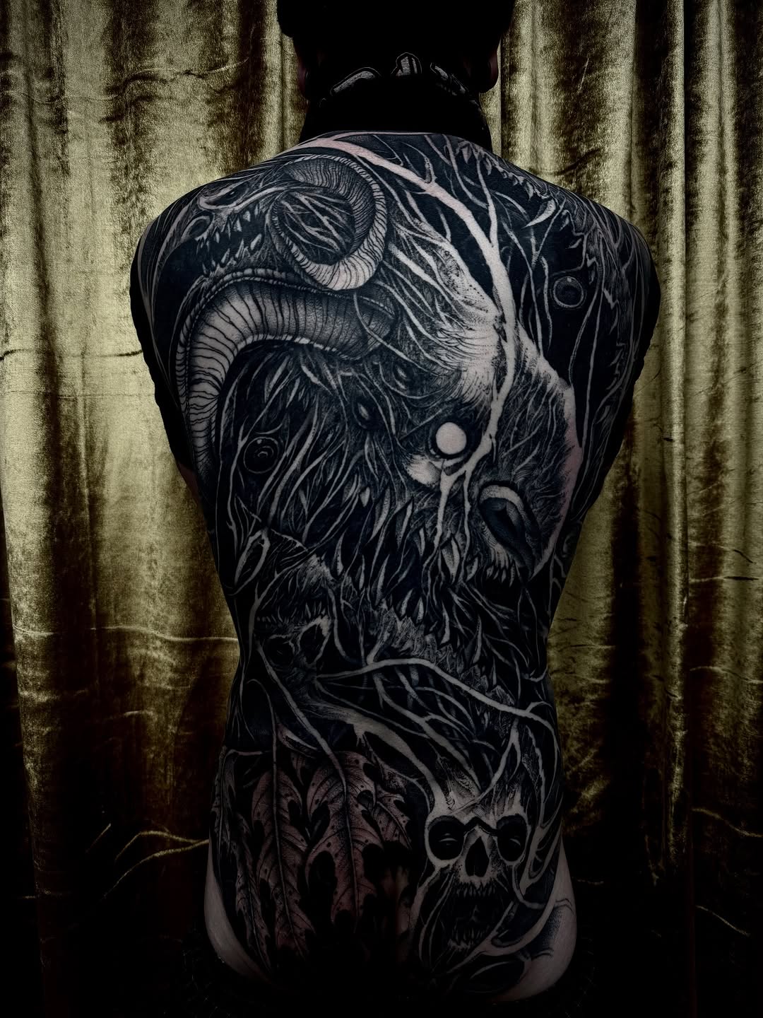 Tattoo by @sflpczk — dark_realism, blackwork