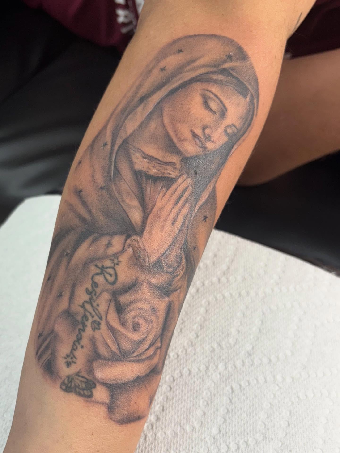 Tattoo by @inkbyjackie_ β black_and_grey, realism