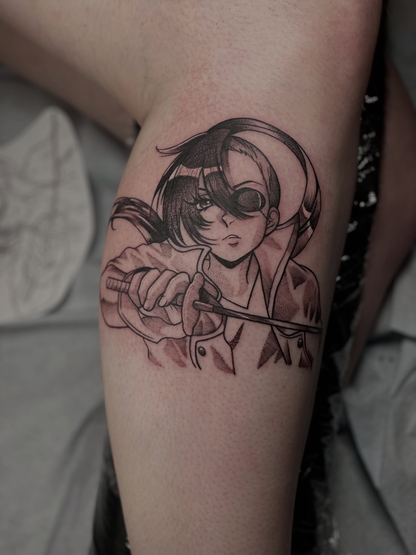 Anime character anime tattoo on the forearm by ⓒⓨⓡⓤⓢ