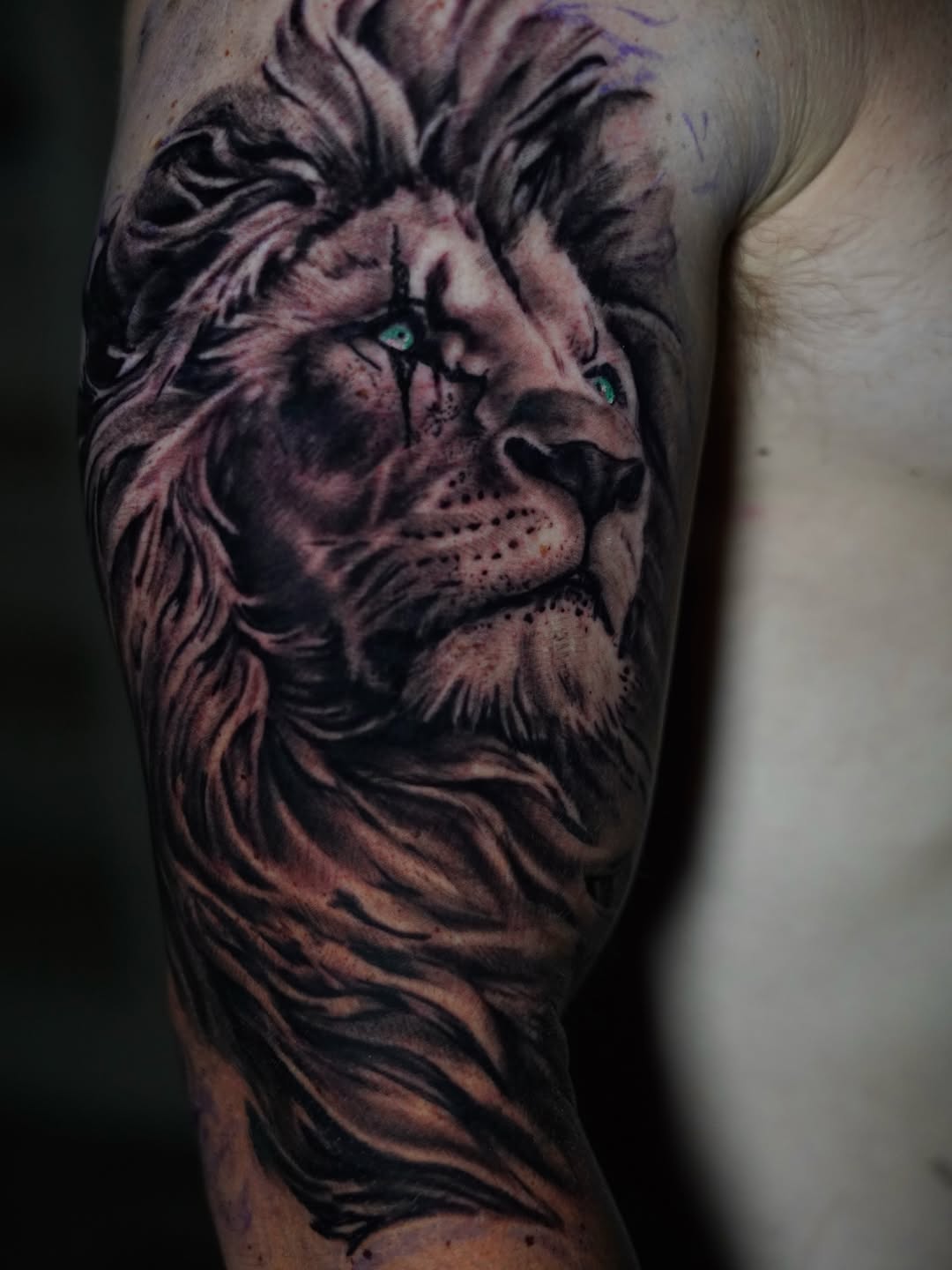 Tattoo by @slydavis_tattoos — realism, black_and_grey
