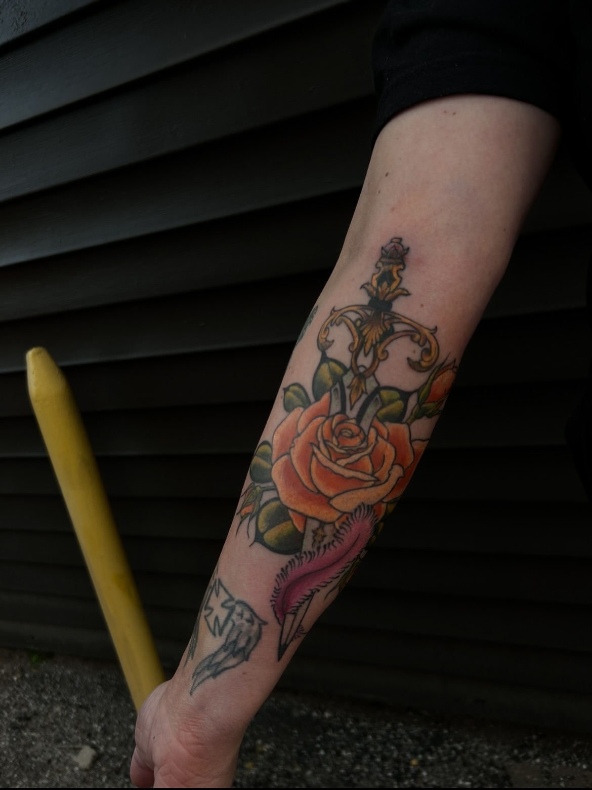 Tattoo by @b.crow.tattoos — american_traditional, ornamental