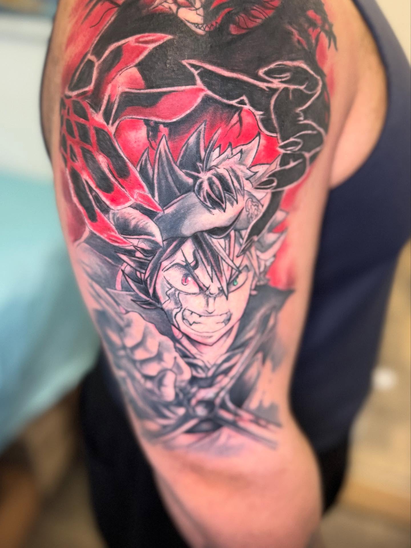 Dragon ball character anime tattoo on the forearm by Vega