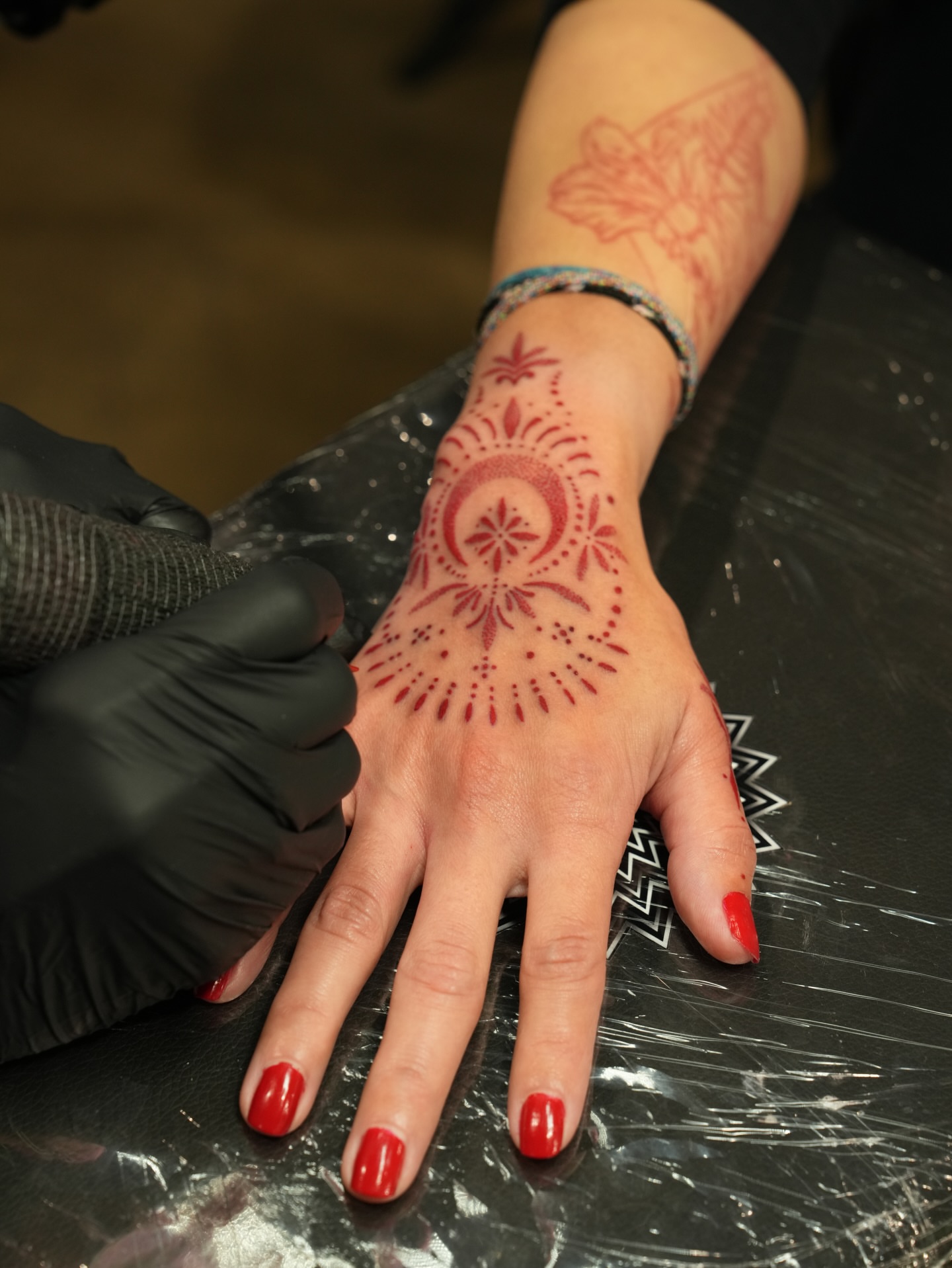 Mandala geometric tattoo on the hand by ⓝⓐⓘⓡⓐⓓⓞⓣⓢ