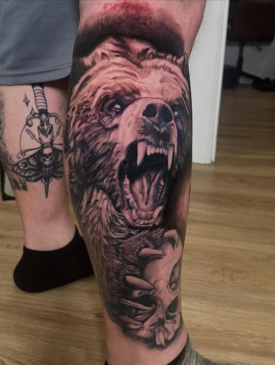 Tattoo by @joe_antonio_tattoos — realism, black_and_grey