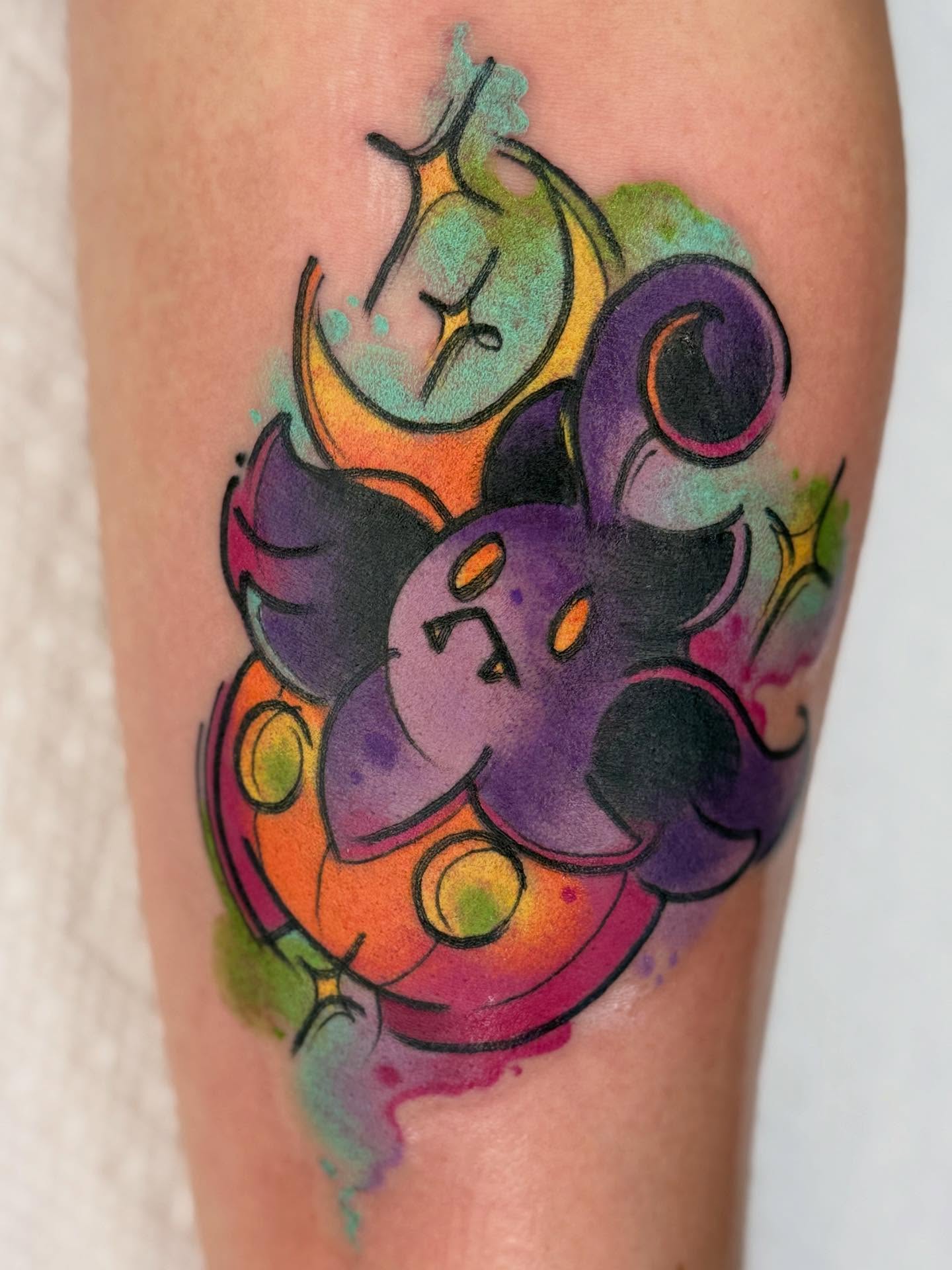Tattoo by @glitterally.sarah — watercolor