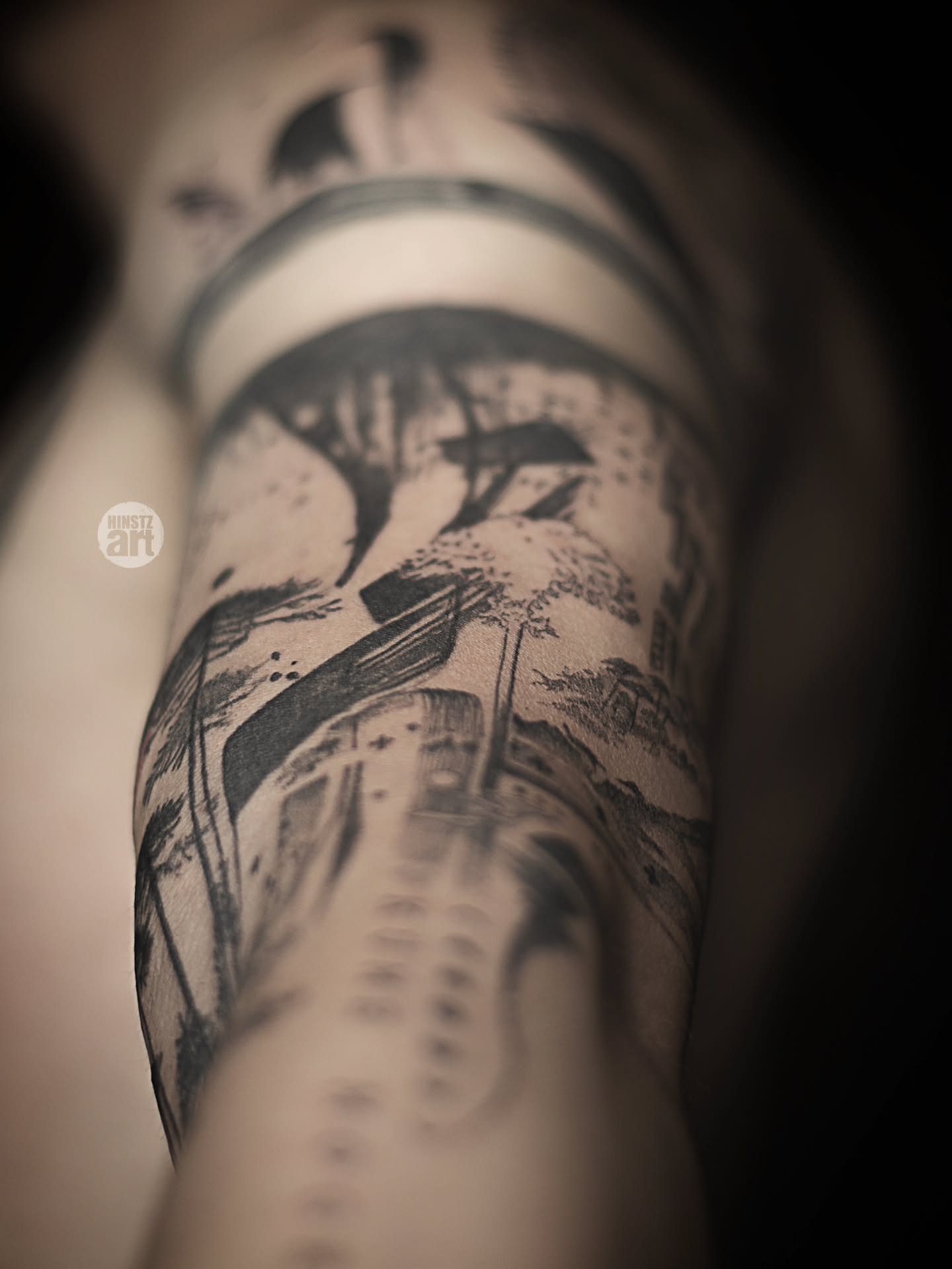 Tattoo by @hinstzart — black_and_grey, realism