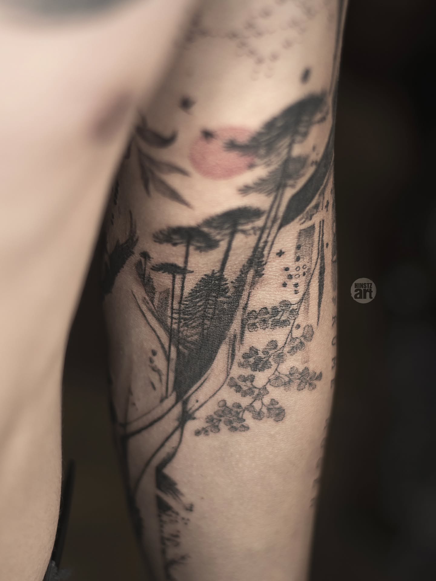 Tattoo by @hinstzart — black_and_grey, dotwork