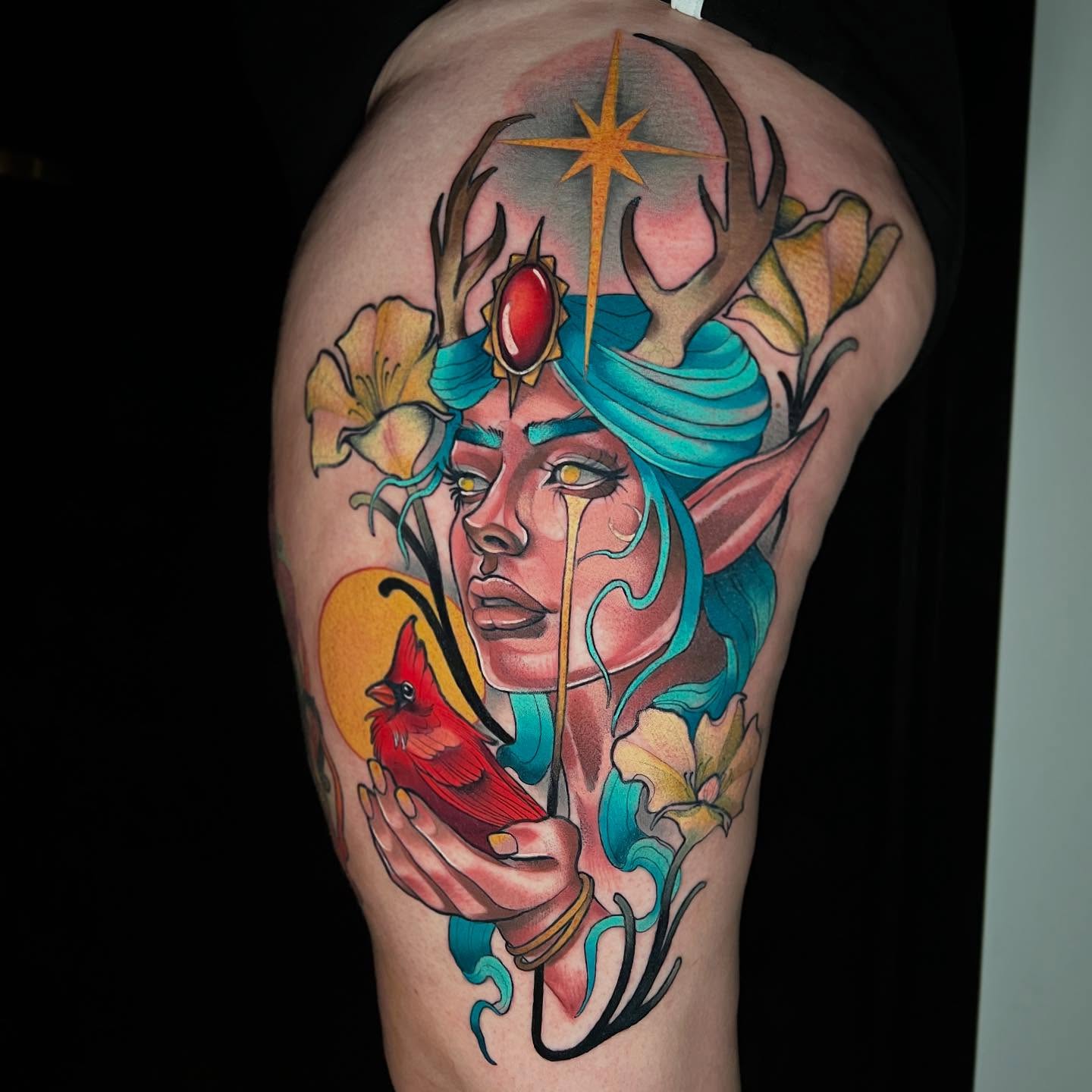 Tattoo by @heatherlynntattoos — american_traditional, realism