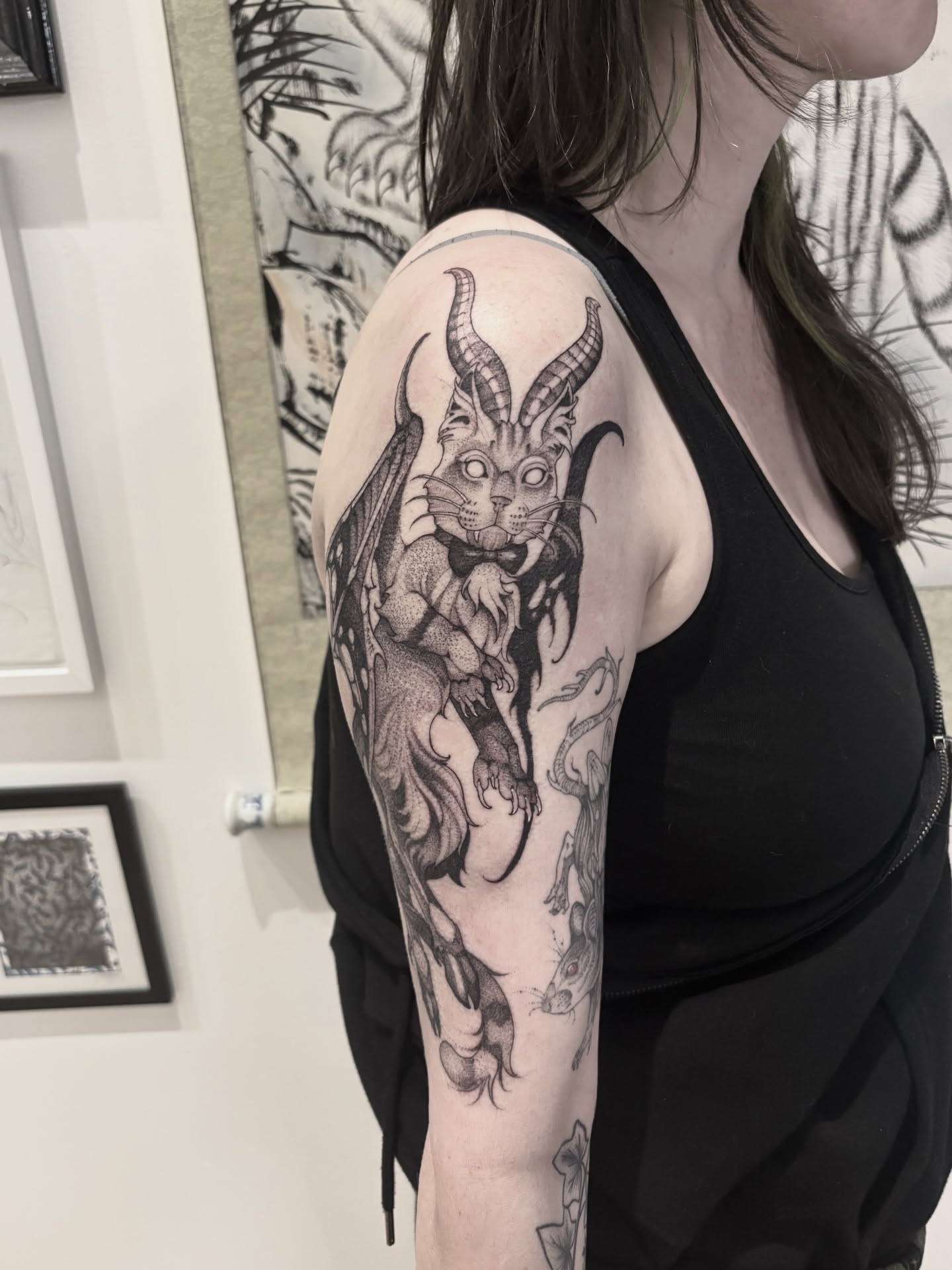 Tattoo by @blightttattoo — black_and_grey, realism