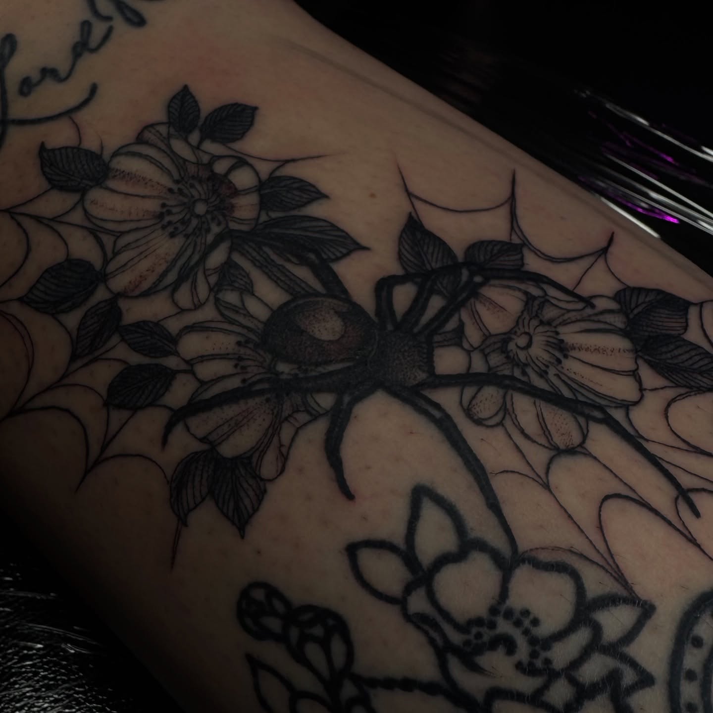 Tattoo by @sassafrastats — black_and_grey, realism