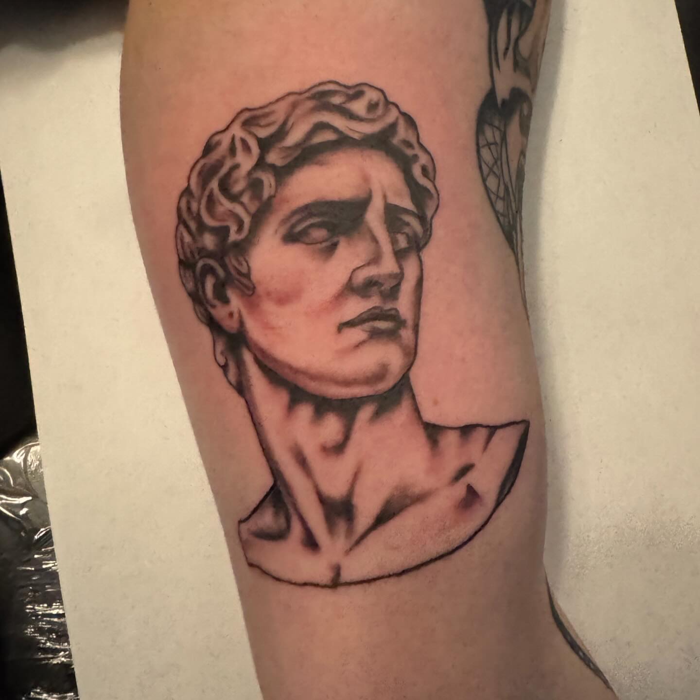 Tattoo by @dpatricktattoo — black_and_grey