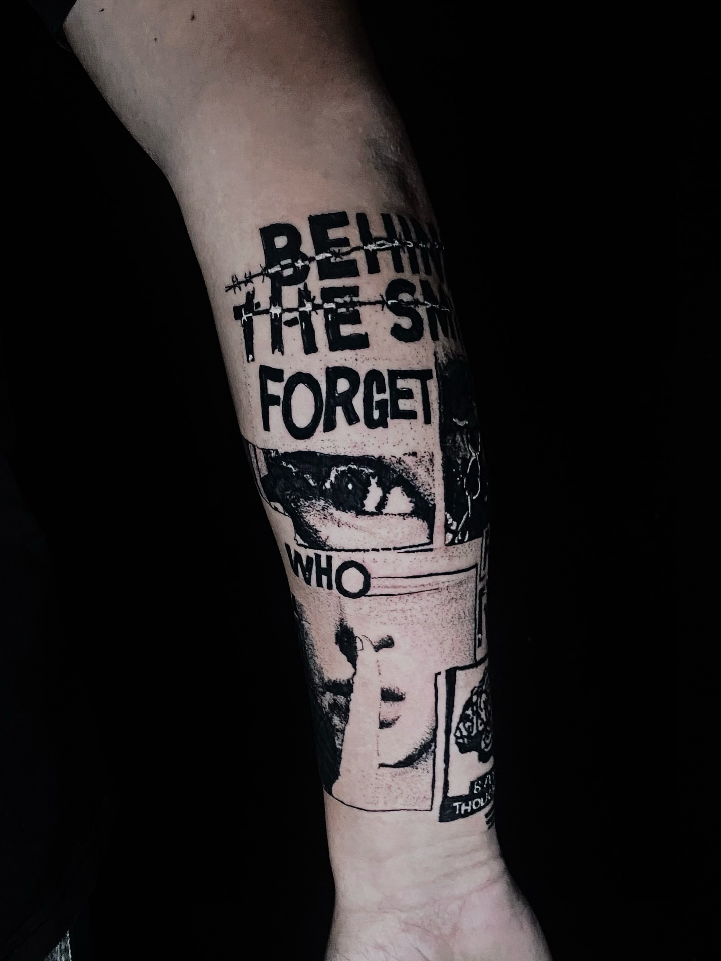 Tattoo by @blackworkbenz — black_and_grey